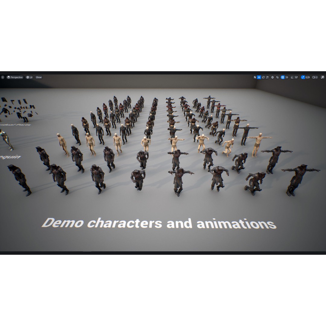 Necromancer 3D Model – Low Poly Game Ready Character with Rigging - View 23
