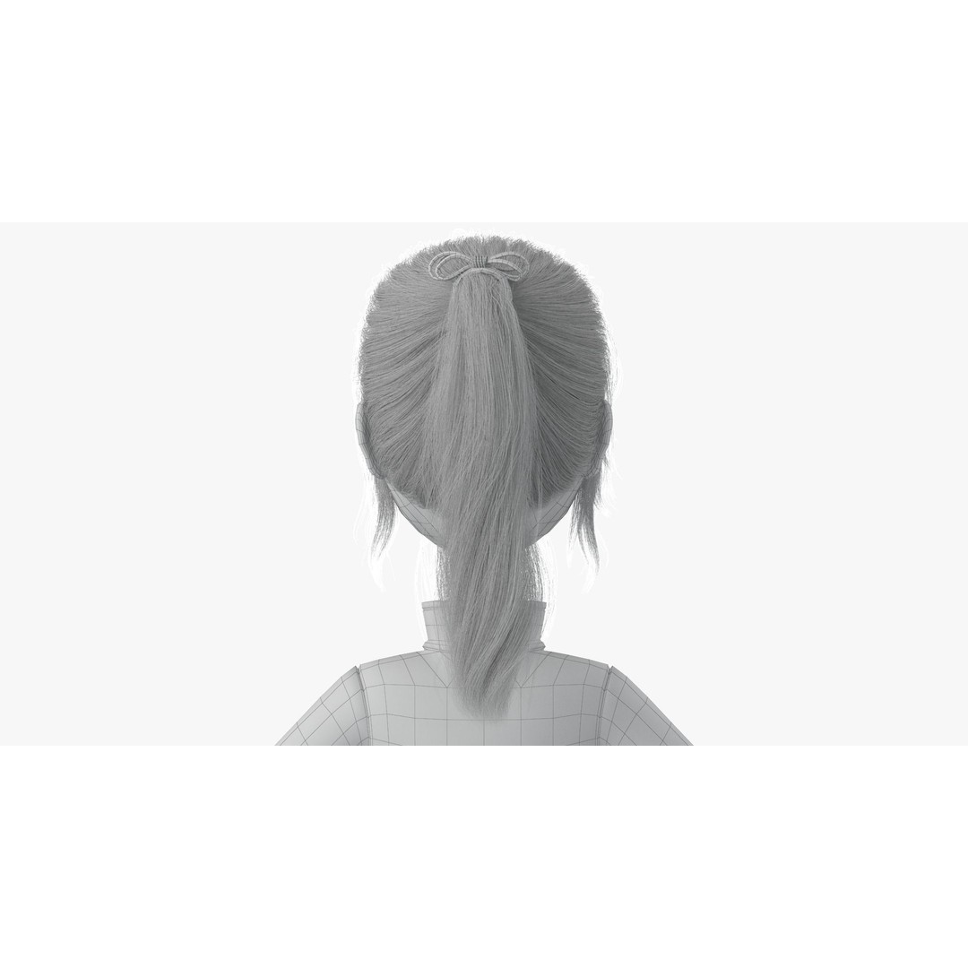 Cartoon Moto Girl Rigged 3D Model – High-Quality Character Asset, FBX - View 34