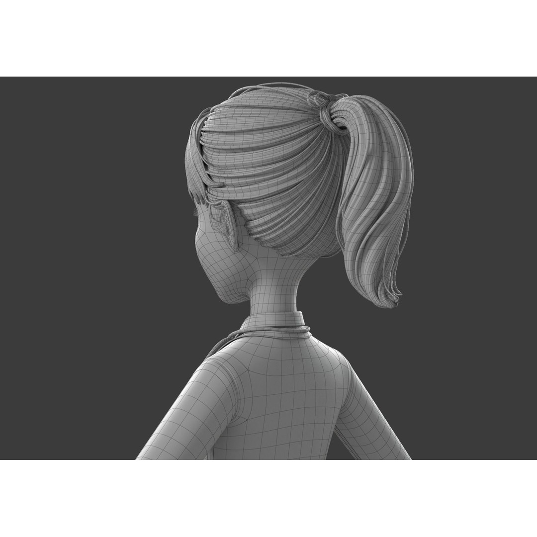 Cartoon Doctor 3D Model – Rigged Character with PBR Textures - View 20