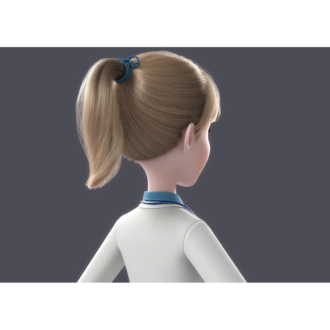 Cartoon Doctor 3D Model – Rigged Character with PBR Textures - View 8