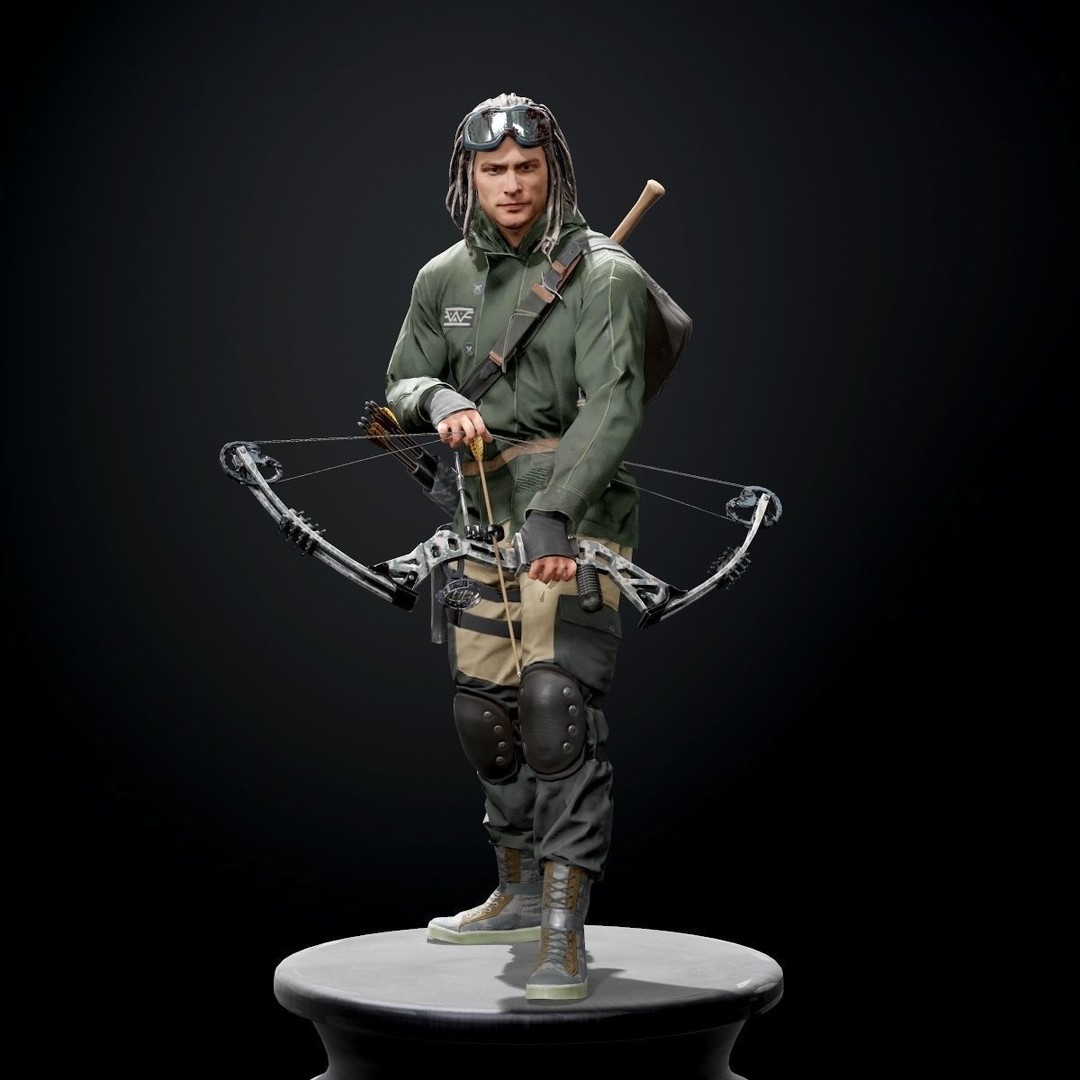 Survivor Character 3D Model – Low Poly Game Ready Rigged Asset, FBX - View 19