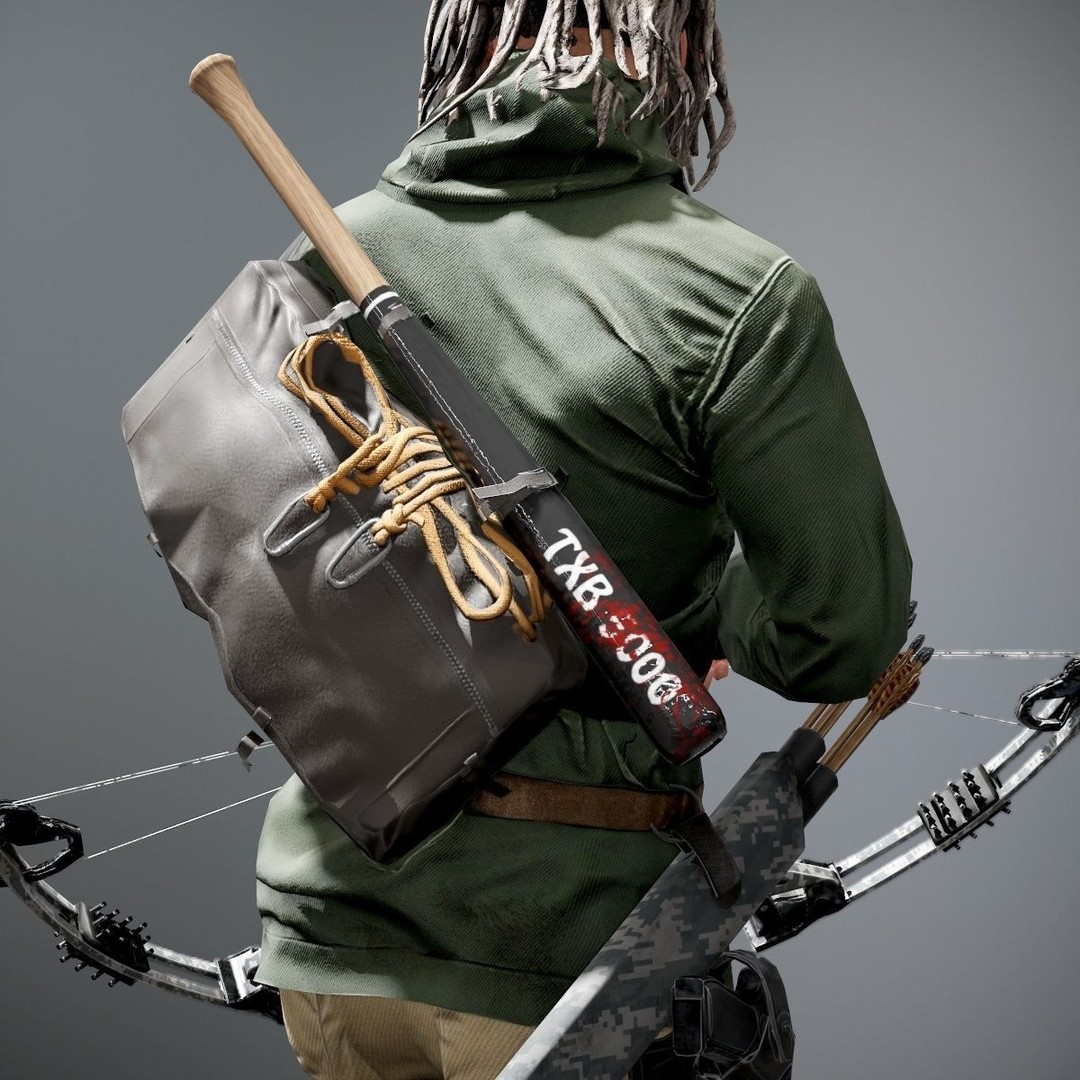 Survivor Character 3D Model – Low Poly Game Ready Rigged Asset, FBX - View 20