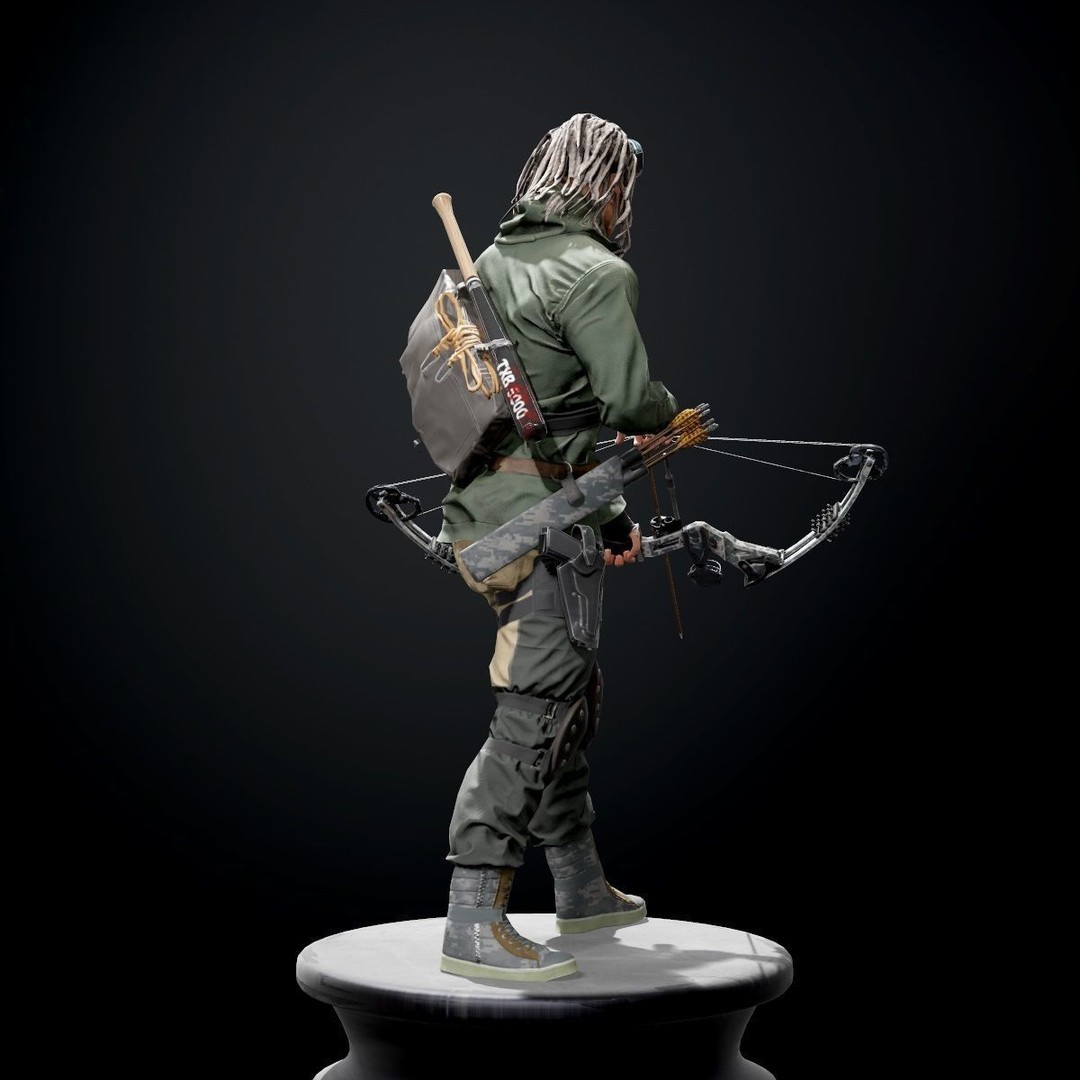 Survivor Character 3D Model – Low Poly Game Ready Rigged Asset, FBX - View 7