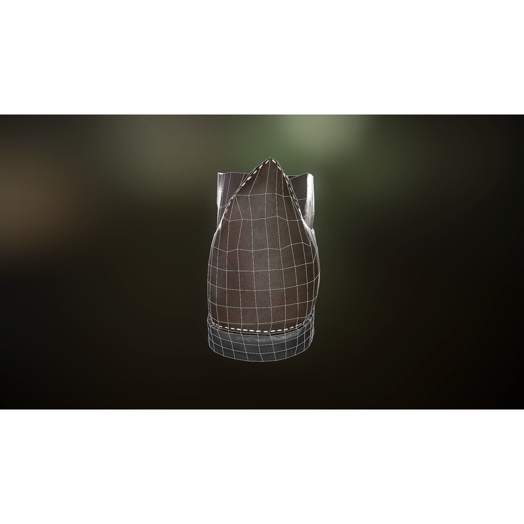Brown Leather Boots 3D Model – Low Poly PBR Game Asset, FBX, OBJ - View 28