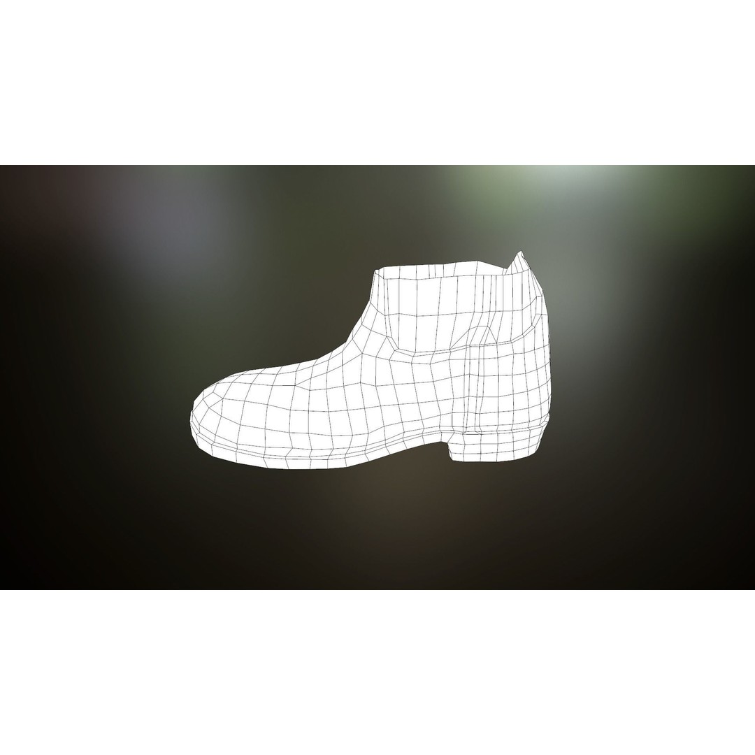 Brown Leather Boots 3D Model – Low Poly PBR Game Asset, FBX, OBJ - View 33
