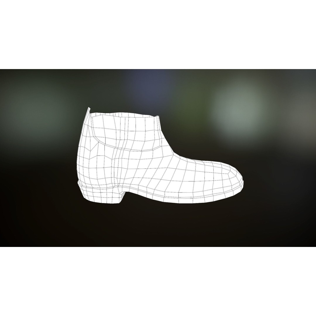 Brown Leather Boots 3D Model – Low Poly PBR Game Asset, FBX, OBJ - View 35