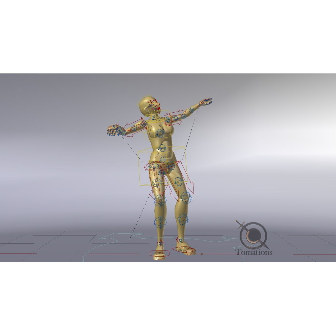 Rigged Low-Poly Dolls 3D Model – Blender Animation Character