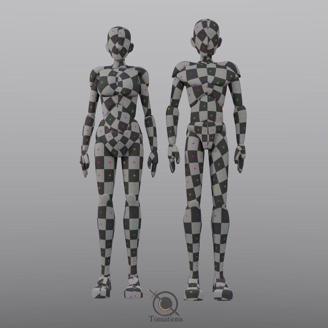 Rigged Low-Poly Dolls 3D Model – Blender Animation Character - View 15