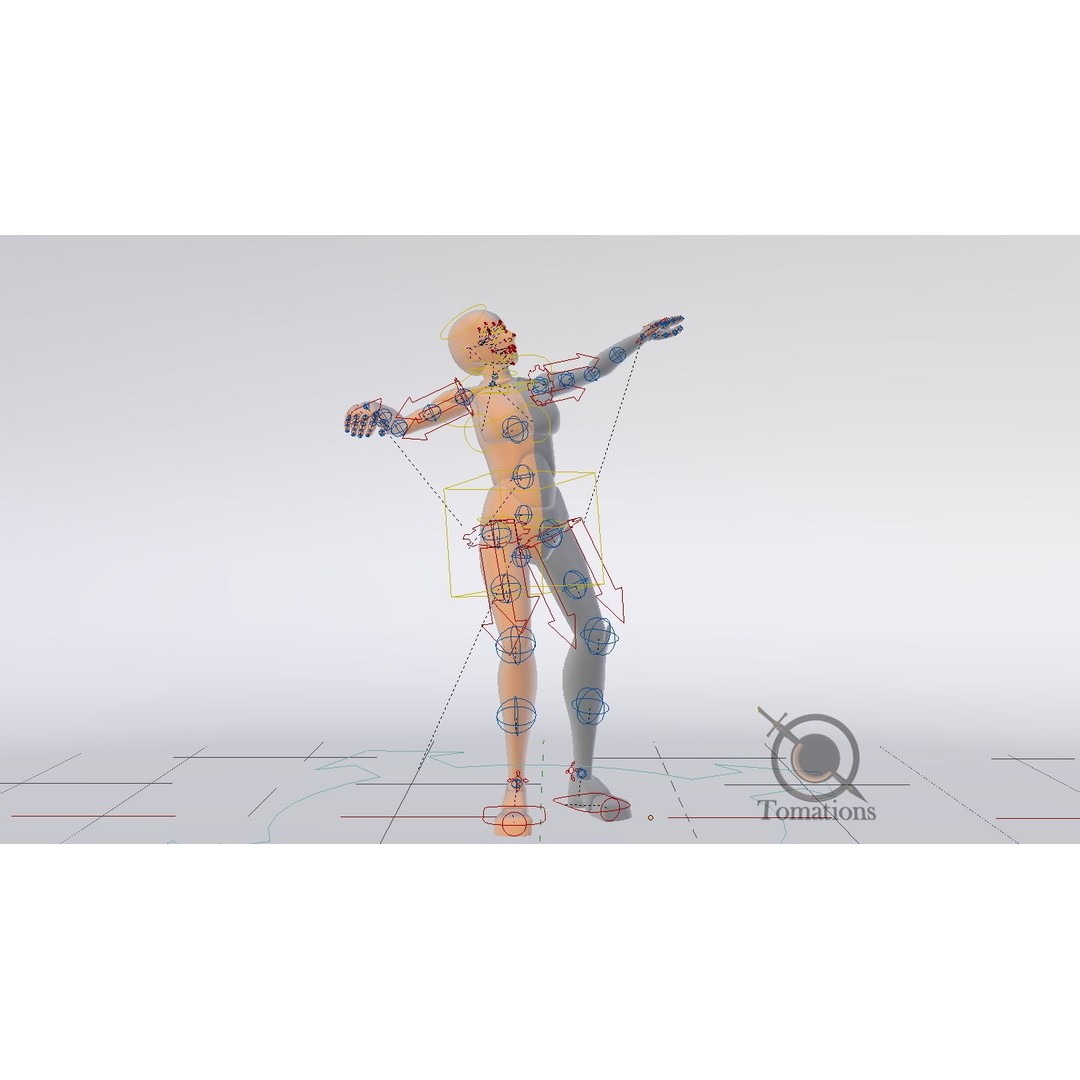 Rigged Low-Poly Dolls 3D Model – Blender Animation Character - View 17