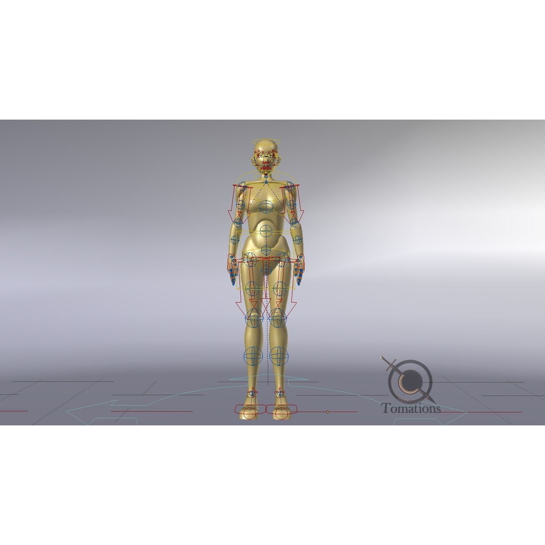 Rigged Low-Poly Dolls 3D Model – Blender Animation Character - View 19