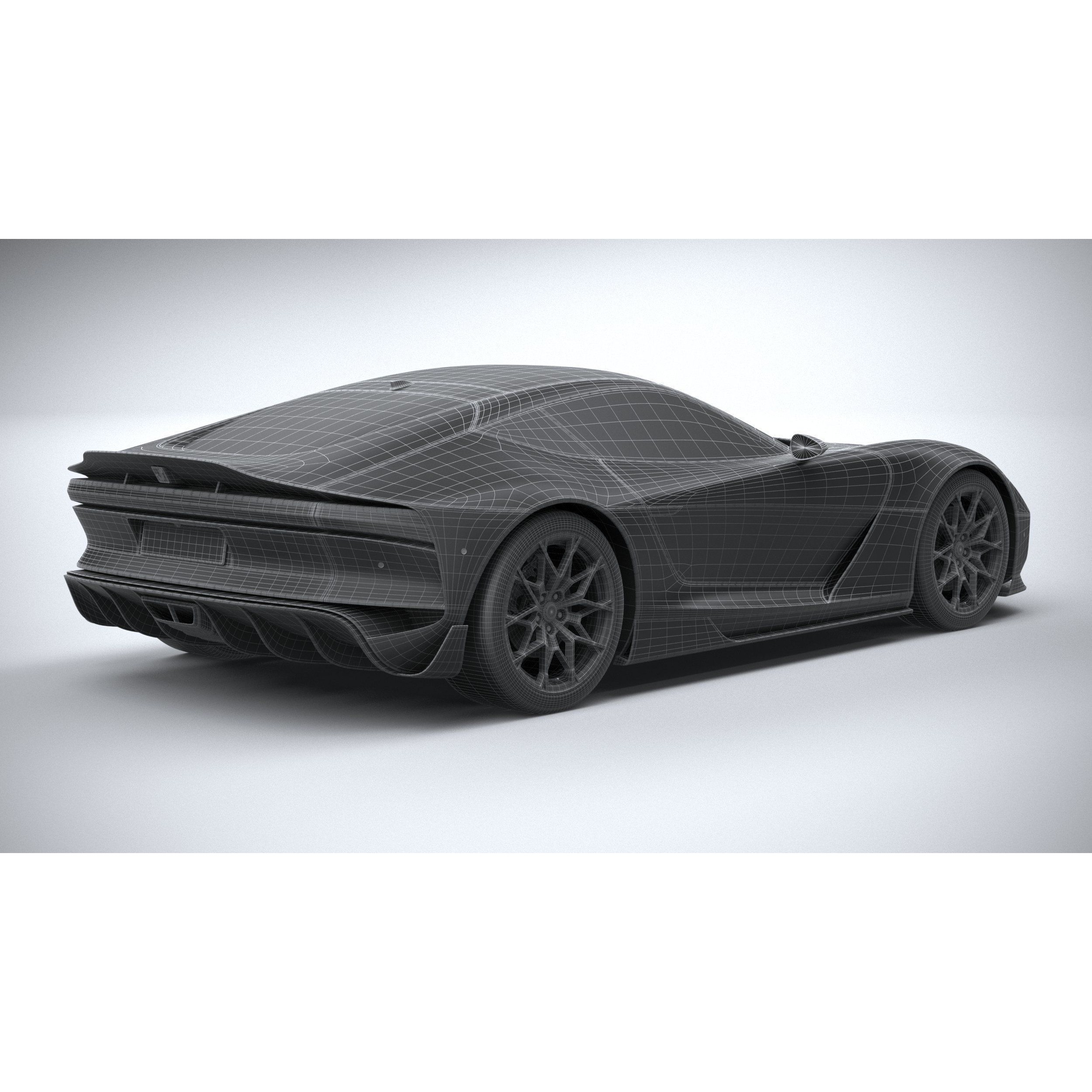 Generic Coupe 01 - Game-Ready 3D Model