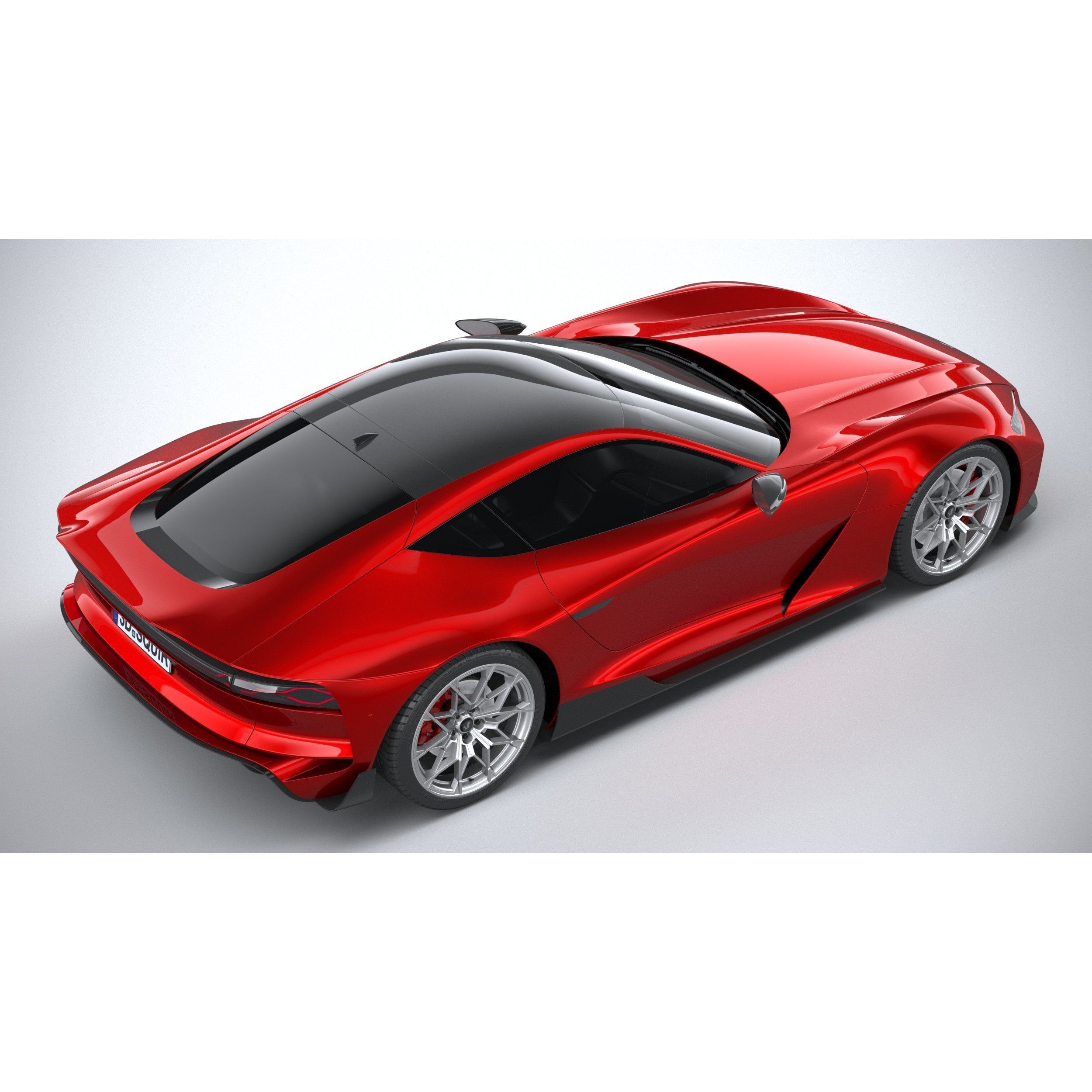 Generic Coupe 01 - Game-Ready 3D Model - View 12