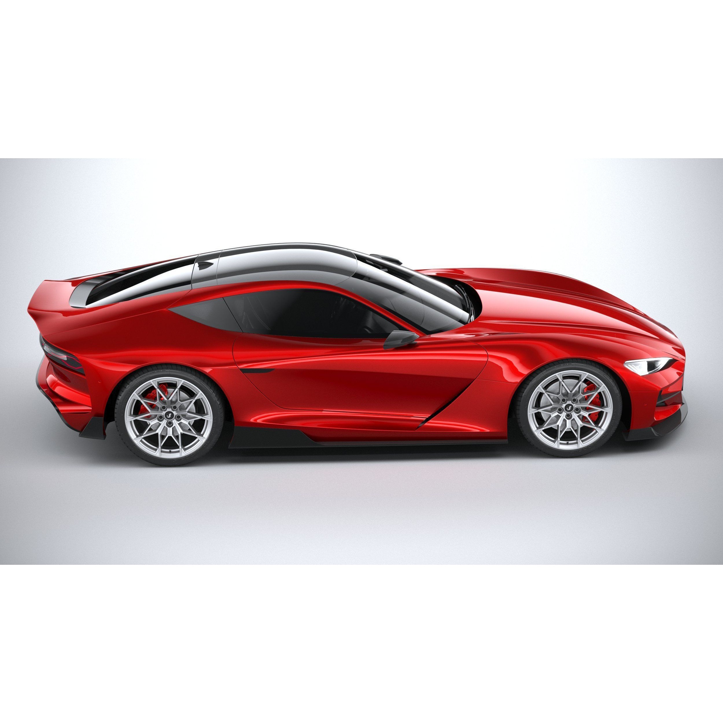 Generic Coupe 01 - Game-Ready 3D Model - View 13