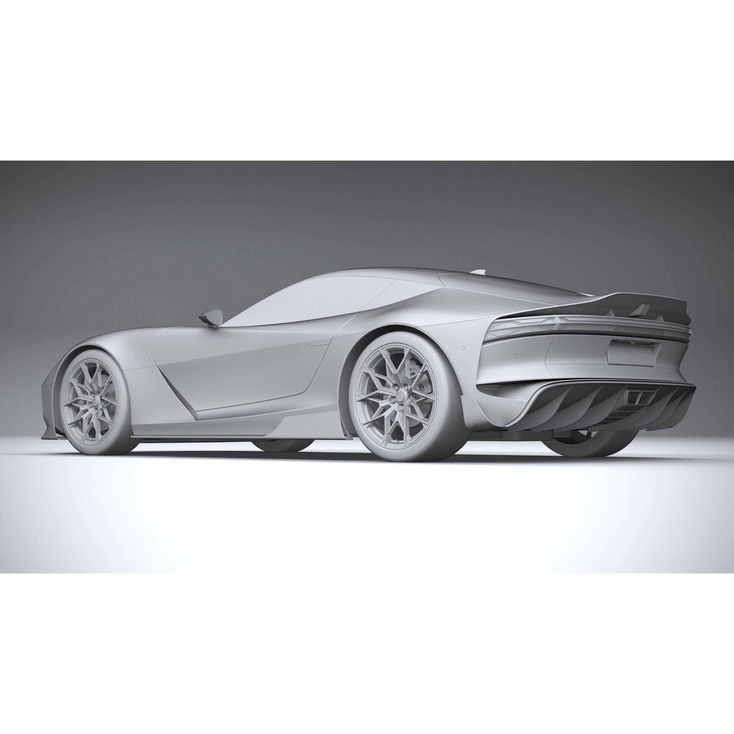 Generic Coupe 01 - Game-Ready 3D Model - View 23