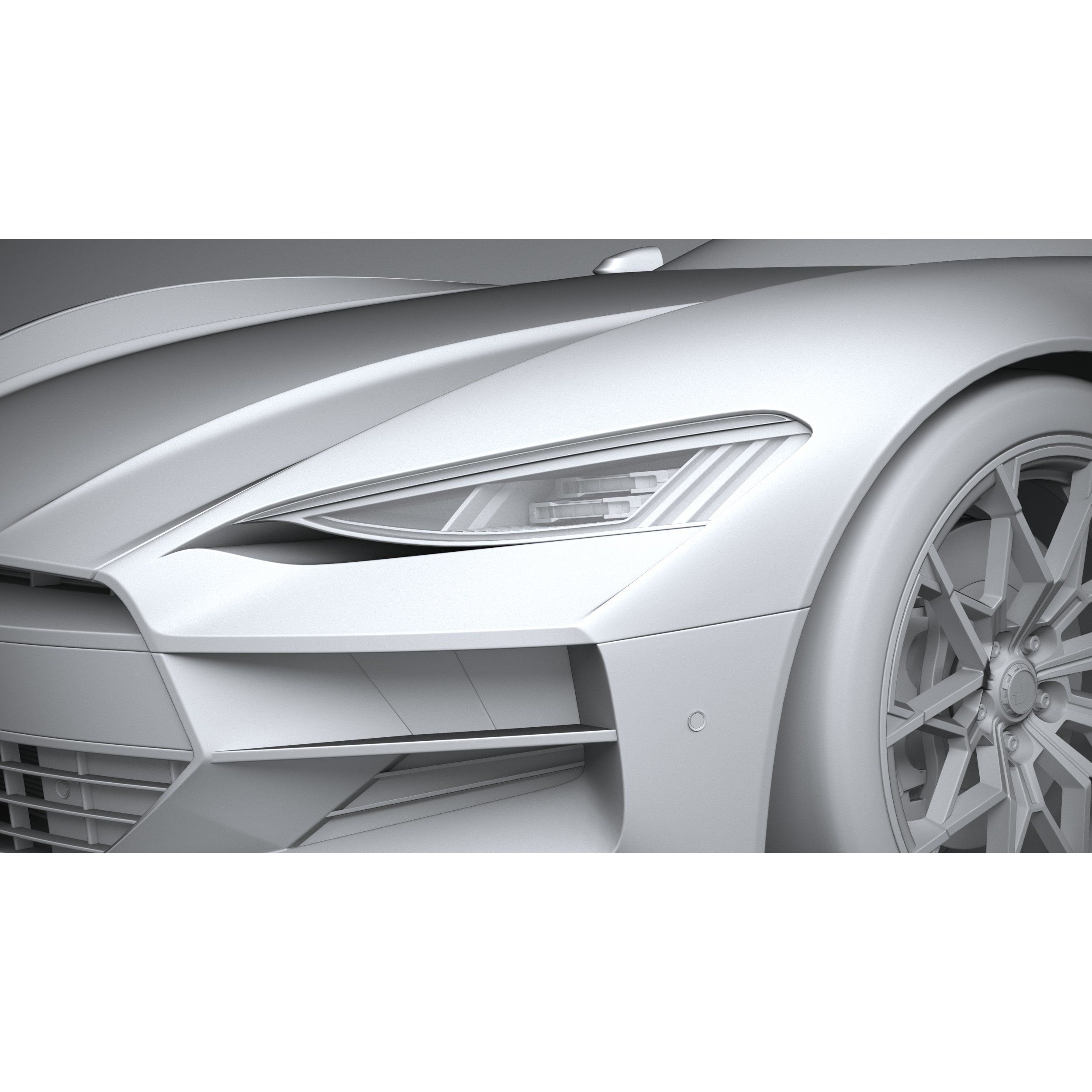 Generic Coupe 01 - Game-Ready 3D Model - View 25