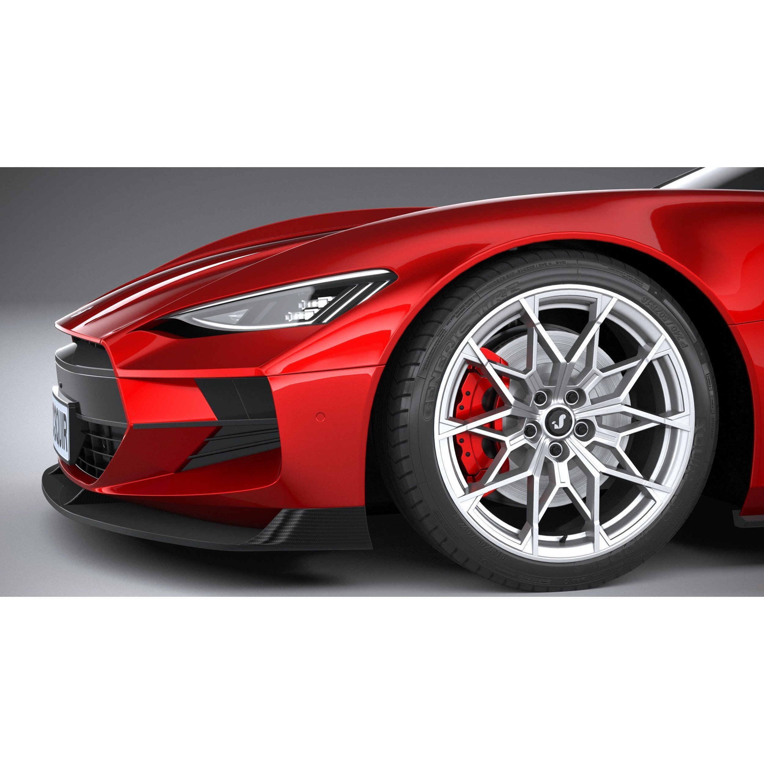 Generic Coupe 01 - Game-Ready 3D Model - View 5