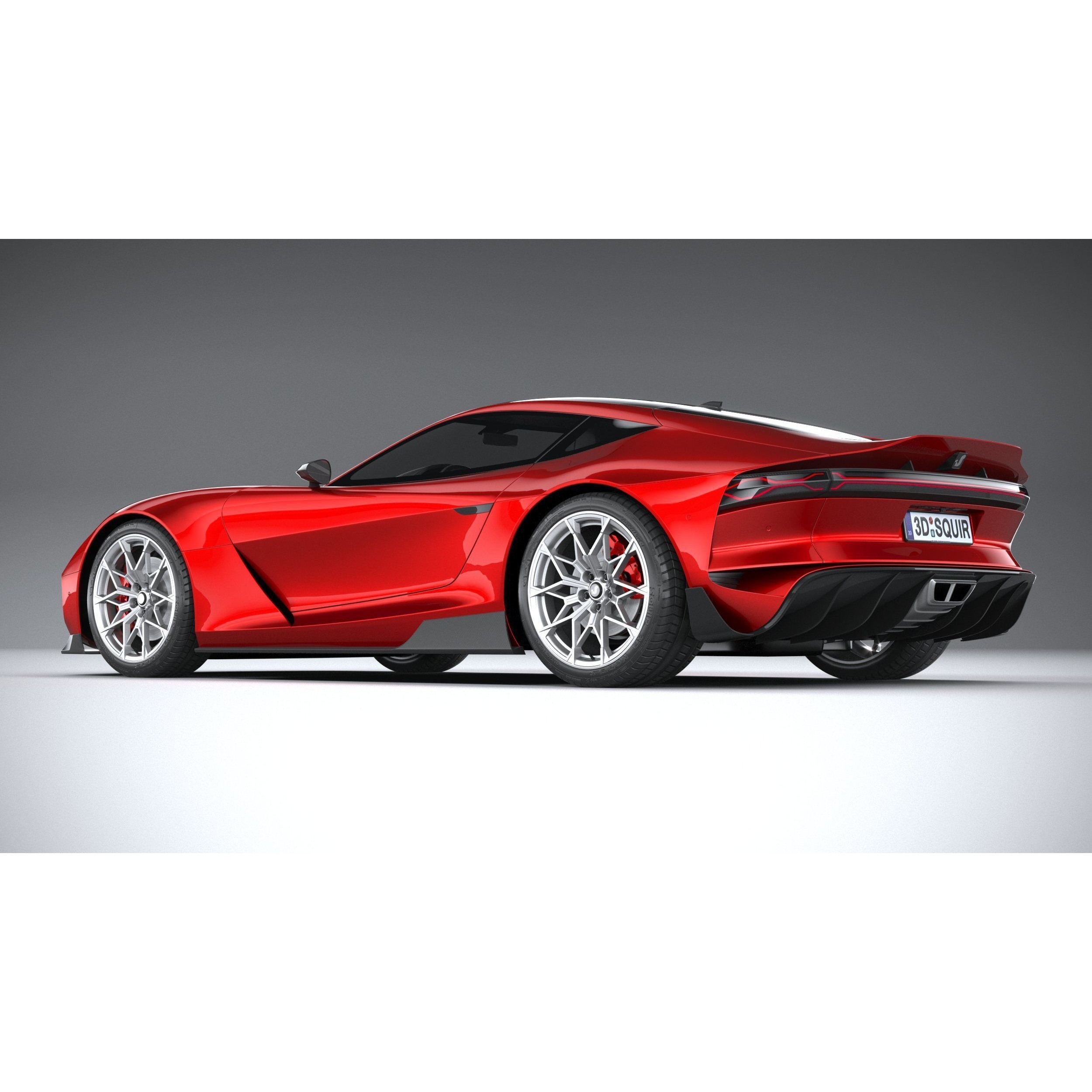 Generic Coupe 01 - Game-Ready 3D Model - View 7