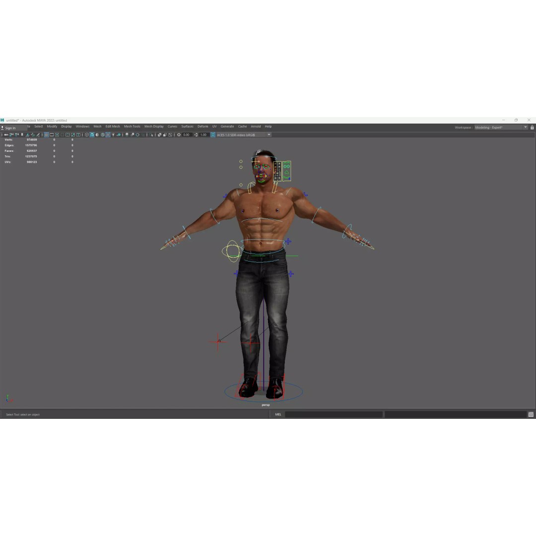 Realistic Male Character 3D Model – Low Poly Game-Ready, FBX & Blender - View 19