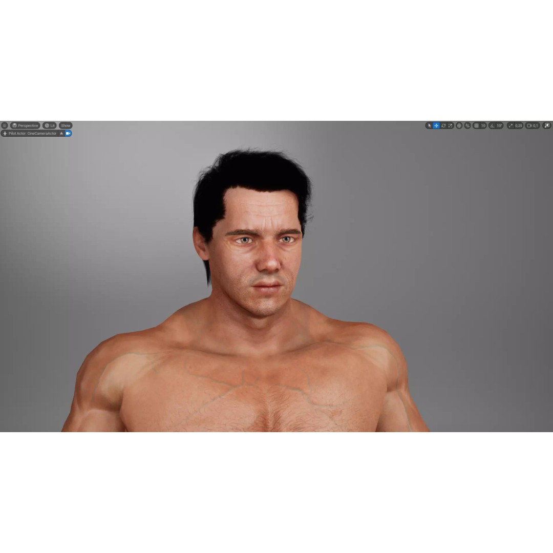 Realistic Male Character 3D Model – Low Poly Game-Ready, FBX & Blender - View 23