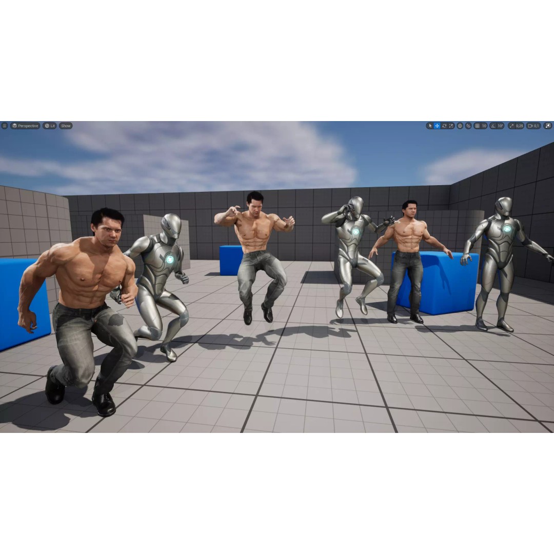 Realistic Male Character 3D Model – Low Poly Game-Ready, FBX & Blender - View 26