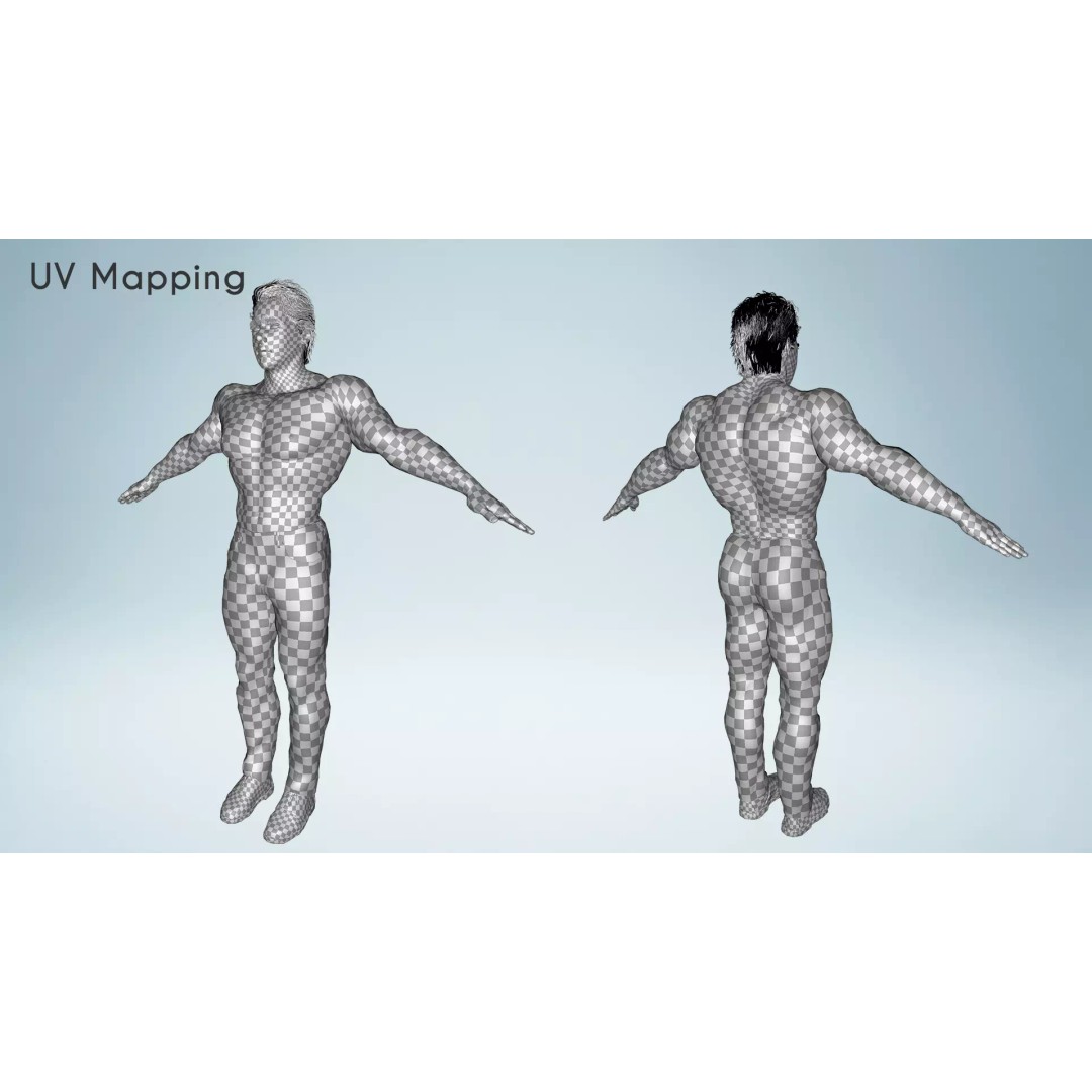 Realistic Male Character 3D Model – Low Poly Game-Ready, FBX & Blender - View 27