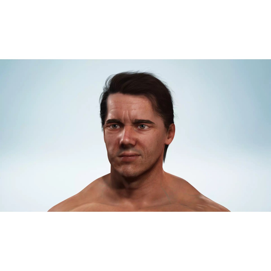 Realistic Male Character 3D Model – Low Poly Game-Ready, FBX & Blender - View 8