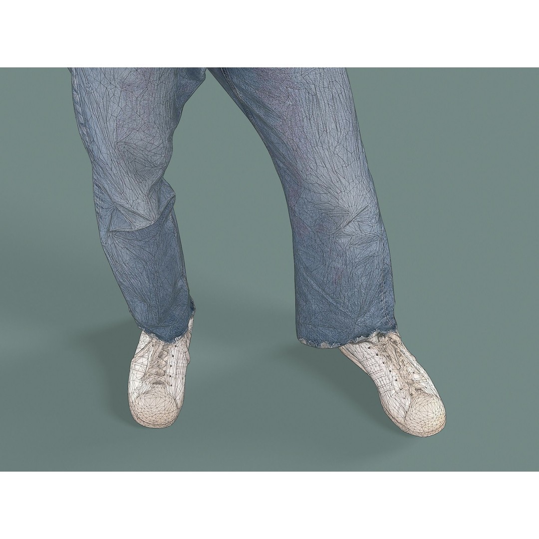 Bored Guy 3D Model – Photorealistic Casual Character, FBX - View 12