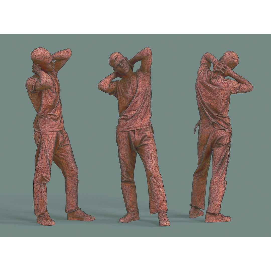 Bored Guy 3D Model – Photorealistic Casual Character, FBX - View 5