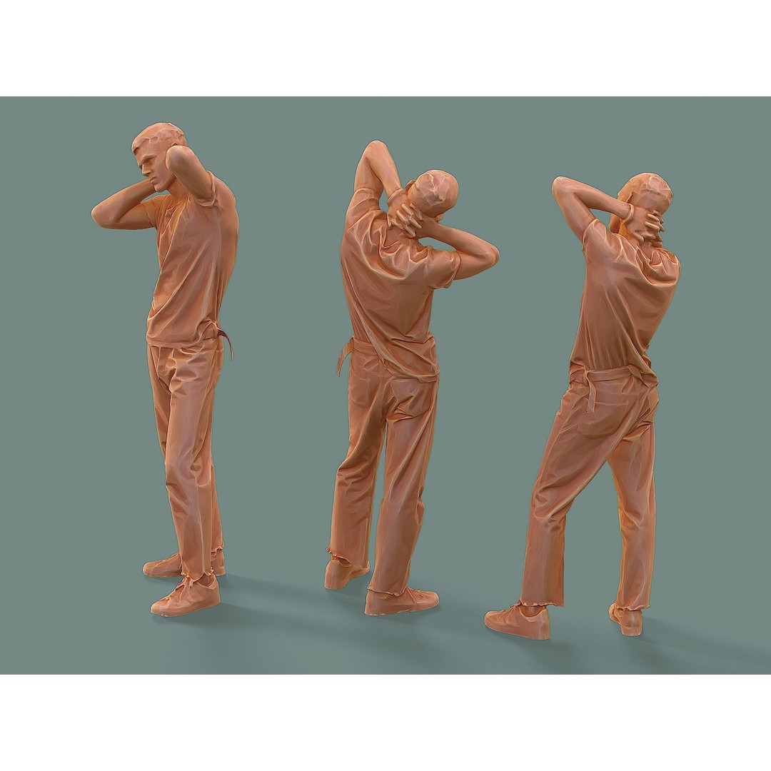 Bored Guy 3D Model – Photorealistic Casual Character, FBX - View 8