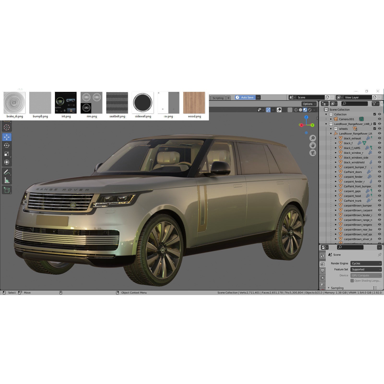 Land Rover Range Rover SV LWB 2022 - Game-Ready 3D Model