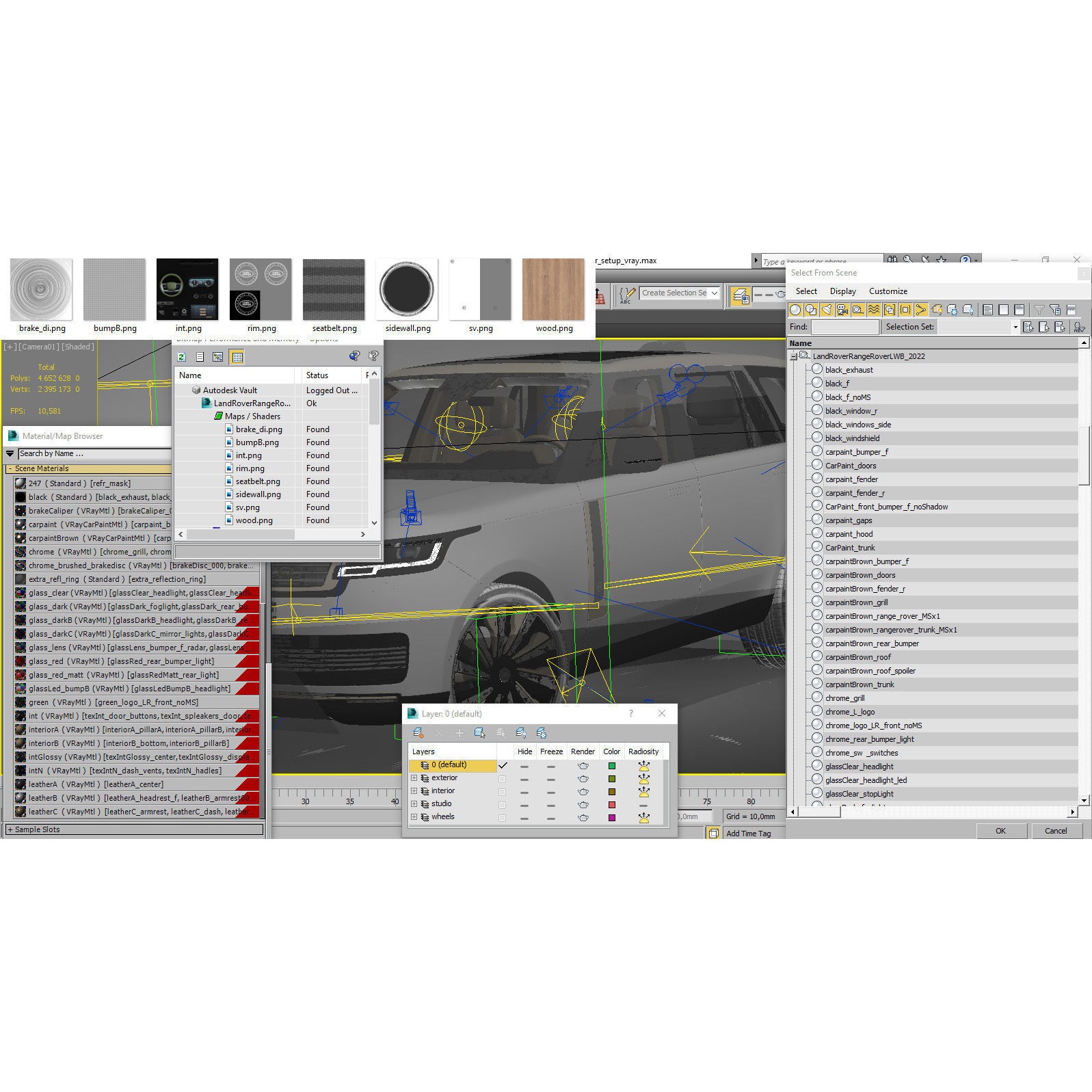 Land Rover Range Rover SV LWB 2022 - Game-Ready 3D Model - View 32