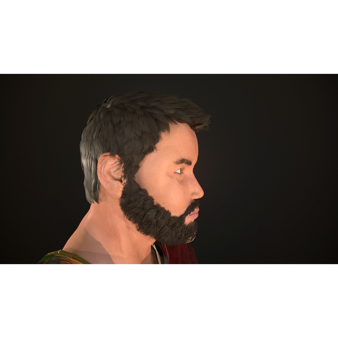 Roman Soldier 3D Model – Low Poly Rigged Character with PBR Textures - View 14
