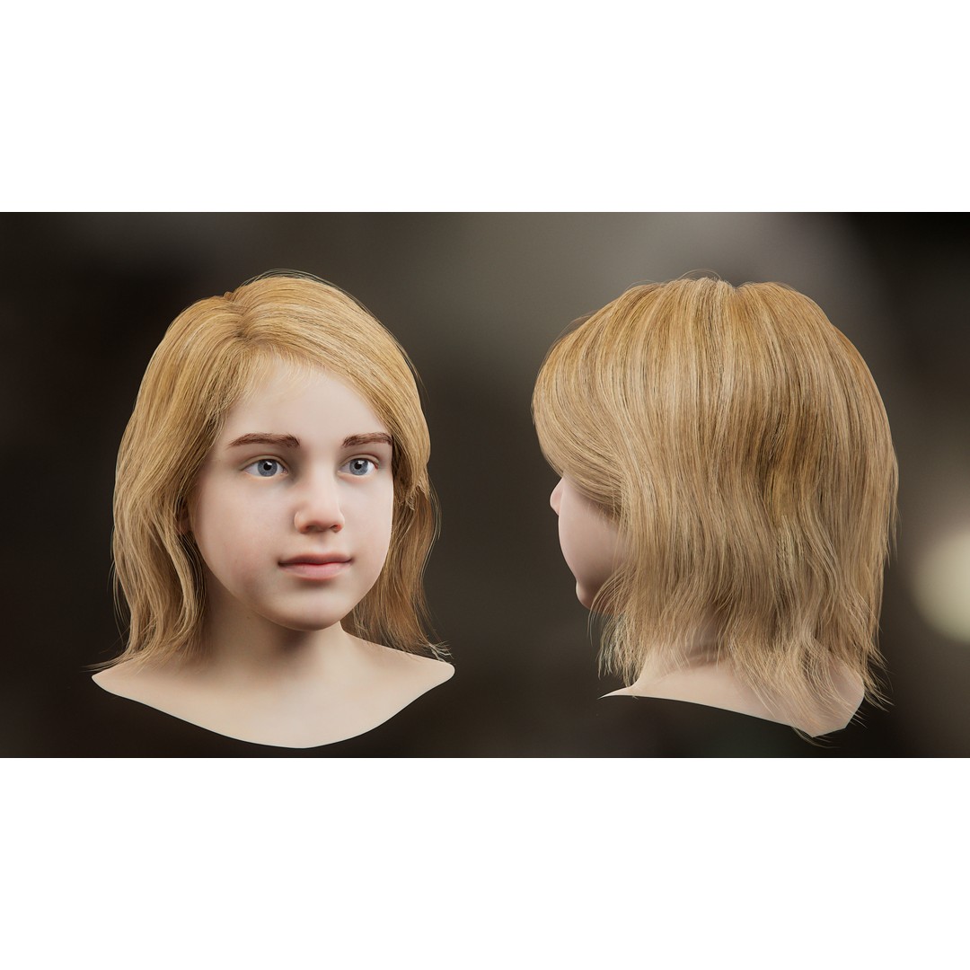 Hair Card 3D Model – Realistic Hairstyles Collection, Blender & OBJ - View 35