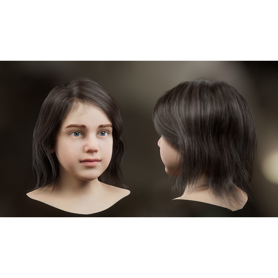 Hair Card 3D Model – Realistic Hairstyles Collection, Blender & OBJ - View 37