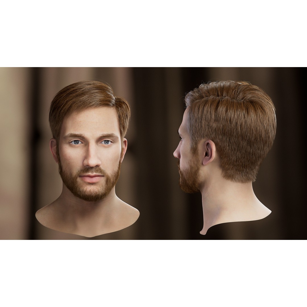 Hair Card 3D Model – Realistic Hairstyles Collection, Blender & OBJ - View 6