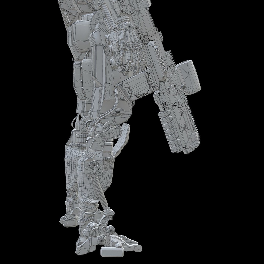 Robot Amak 3D Model – Low Poly Rigged Sci-Fi Character for Unity & Unreal