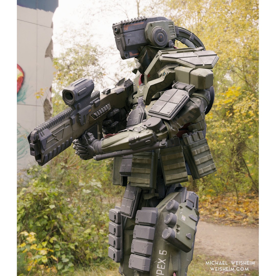 Robot Amak 3D Model – Low Poly Rigged Sci-Fi Character for Unity & Unreal - View 13