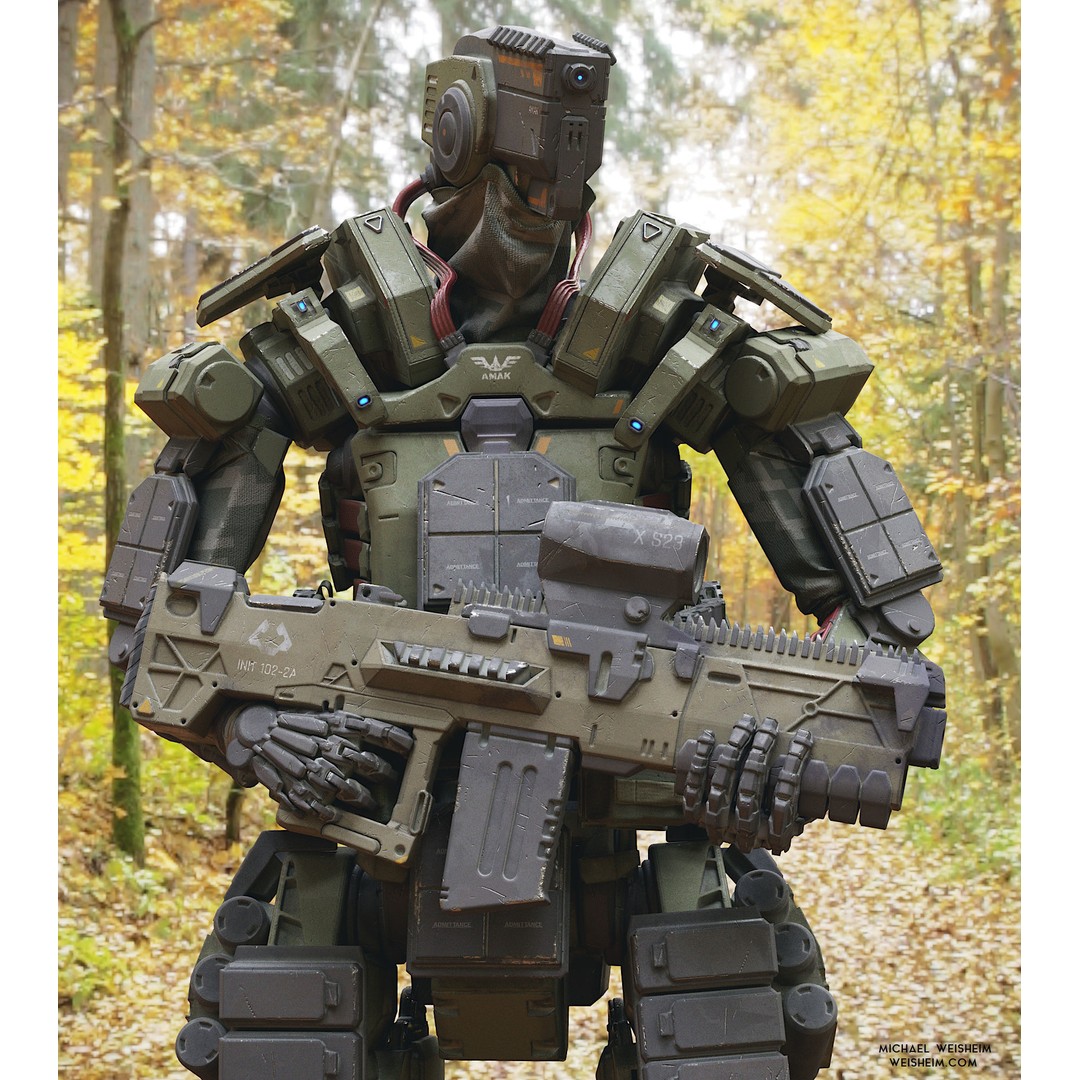 Robot Amak 3D Model – Low Poly Rigged Sci-Fi Character for Unity & Unreal - View 14