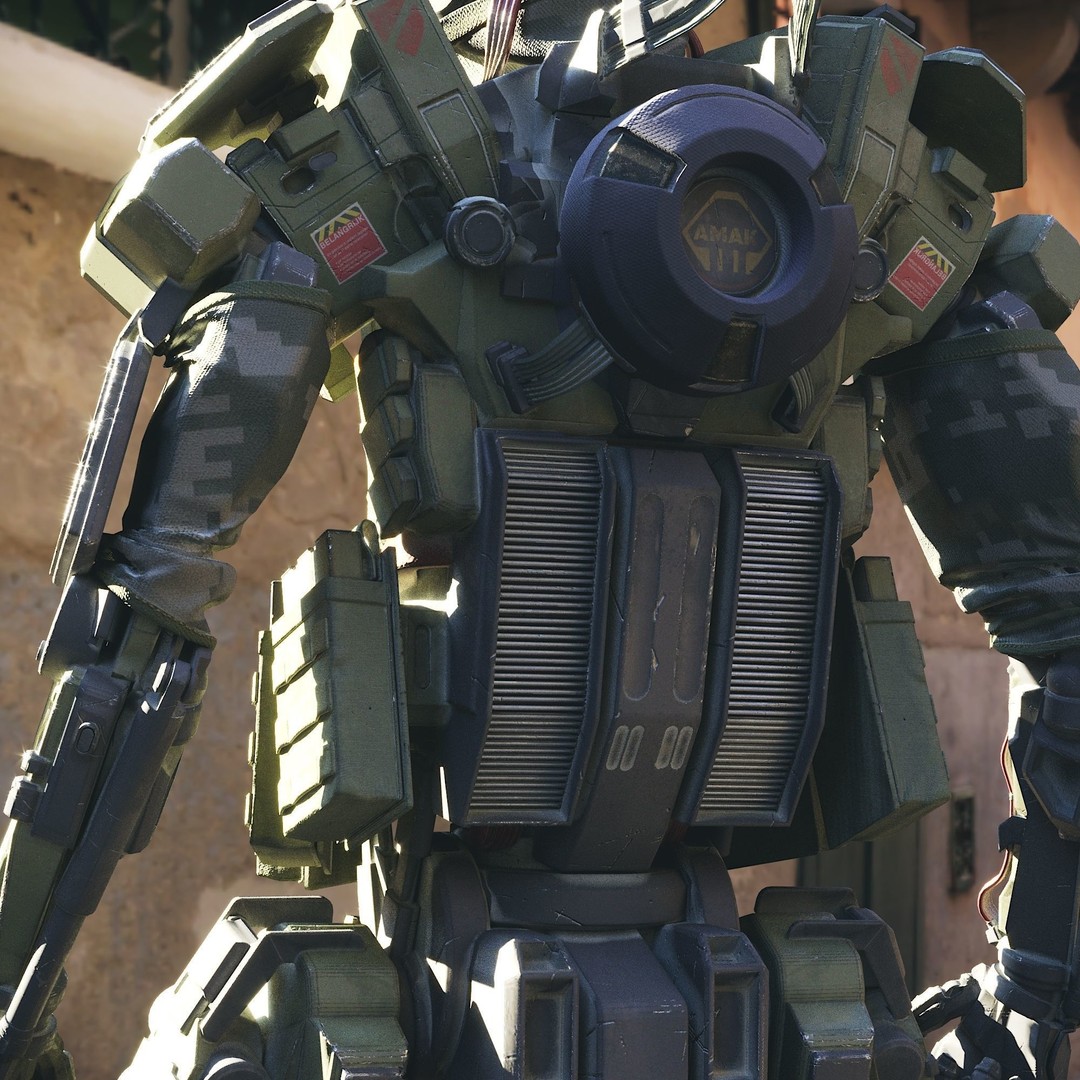 Robot Amak 3D Model – Low Poly Rigged Sci-Fi Character for Unity & Unreal - View 22