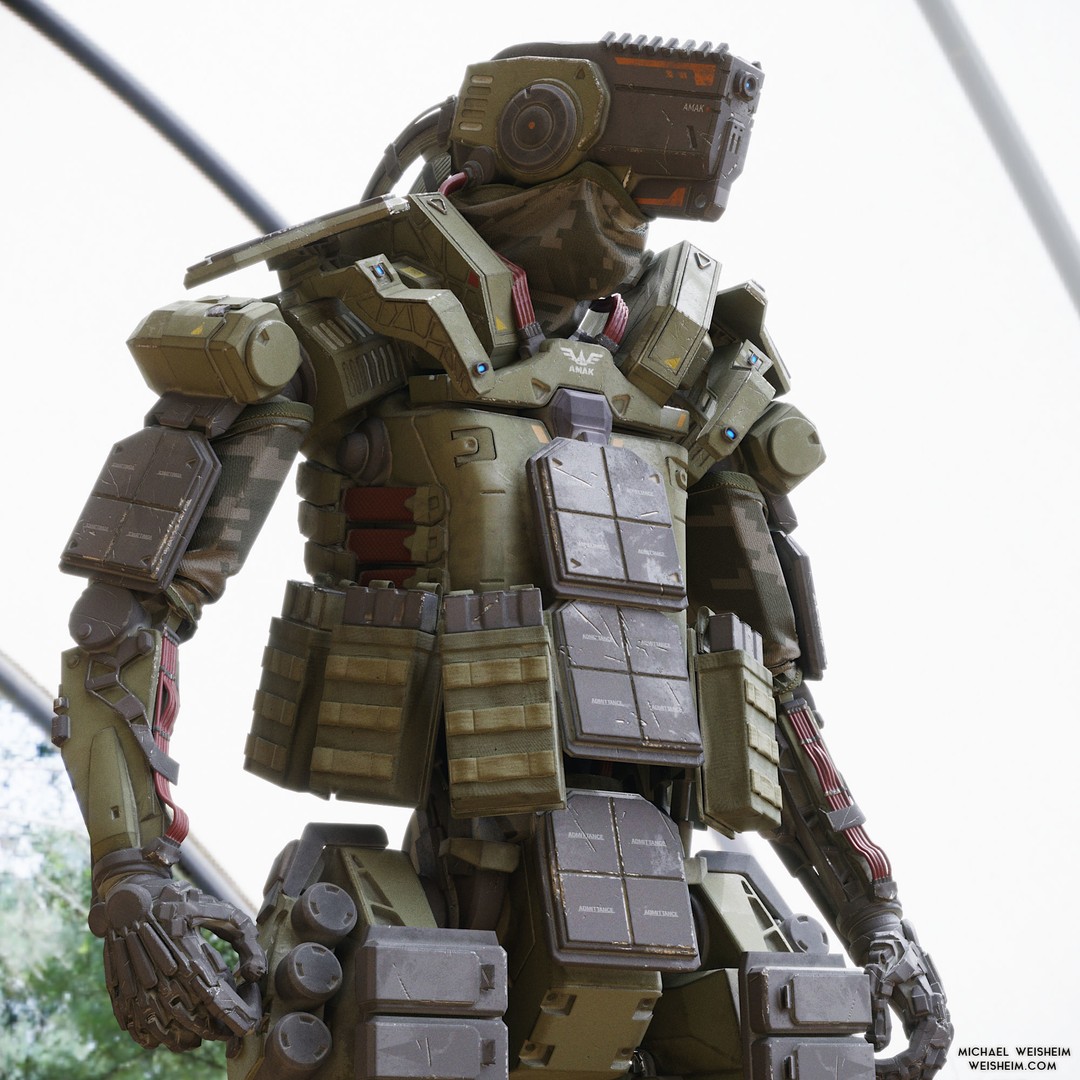 Robot Amak 3D Model – Low Poly Rigged Sci-Fi Character for Unity & Unreal - View 24