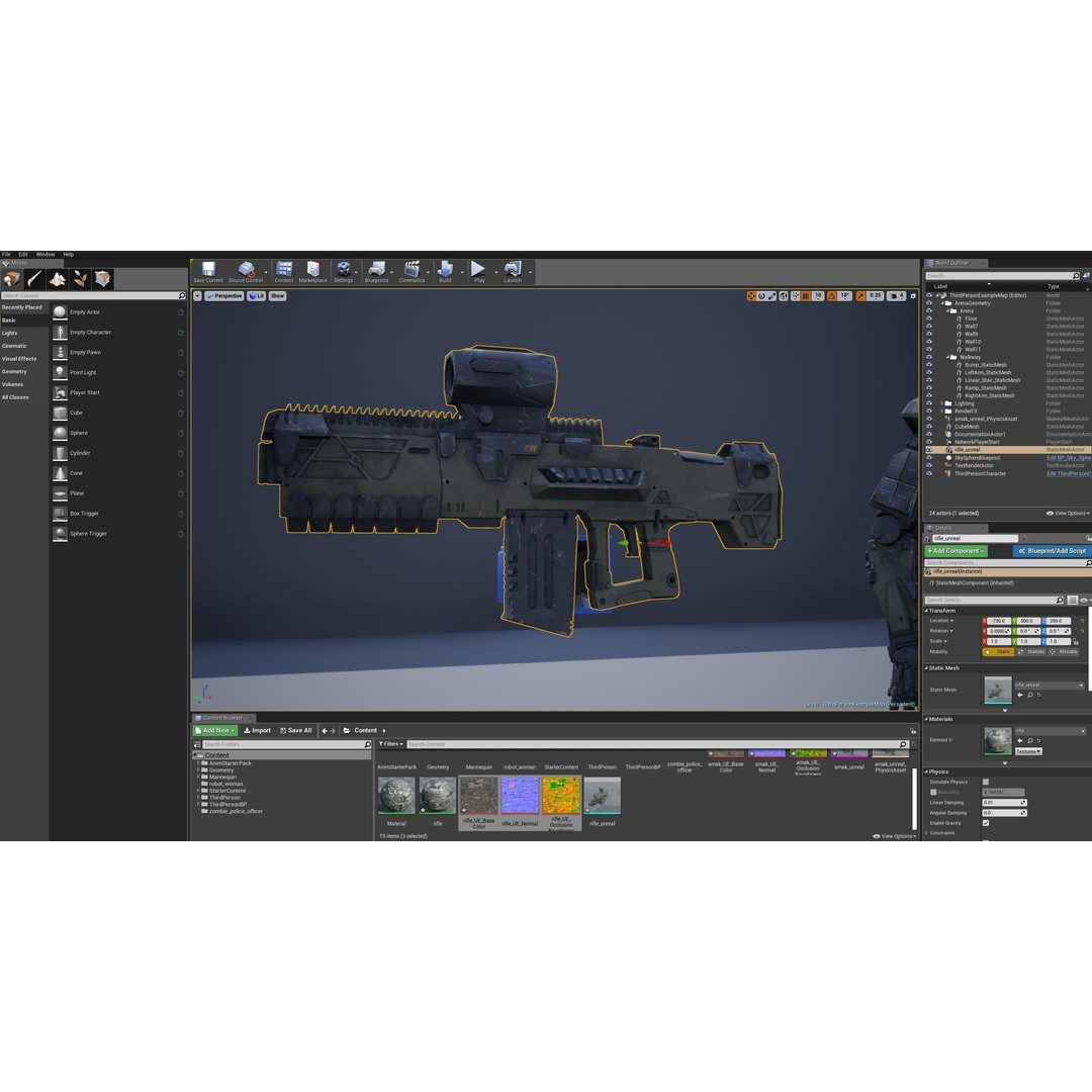 Robot Amak 3D Model – Low Poly Rigged Sci-Fi Character for Unity & Unreal - View 28