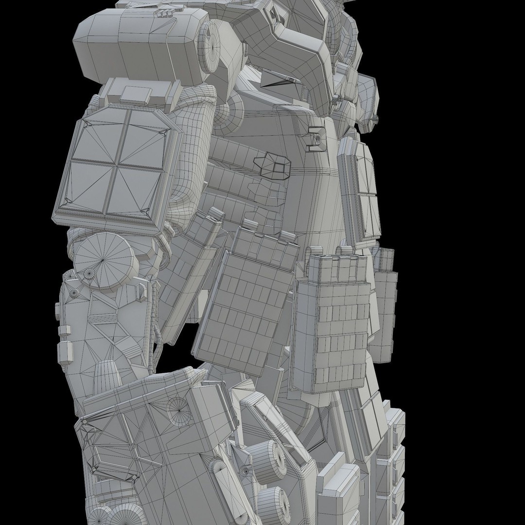 Robot Amak 3D Model – Low Poly Rigged Sci-Fi Character for Unity & Unreal - View 32