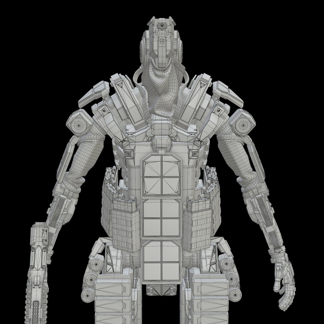 Robot Amak 3D Model – Low Poly Rigged Sci-Fi Character for Unity & Unreal - View 35