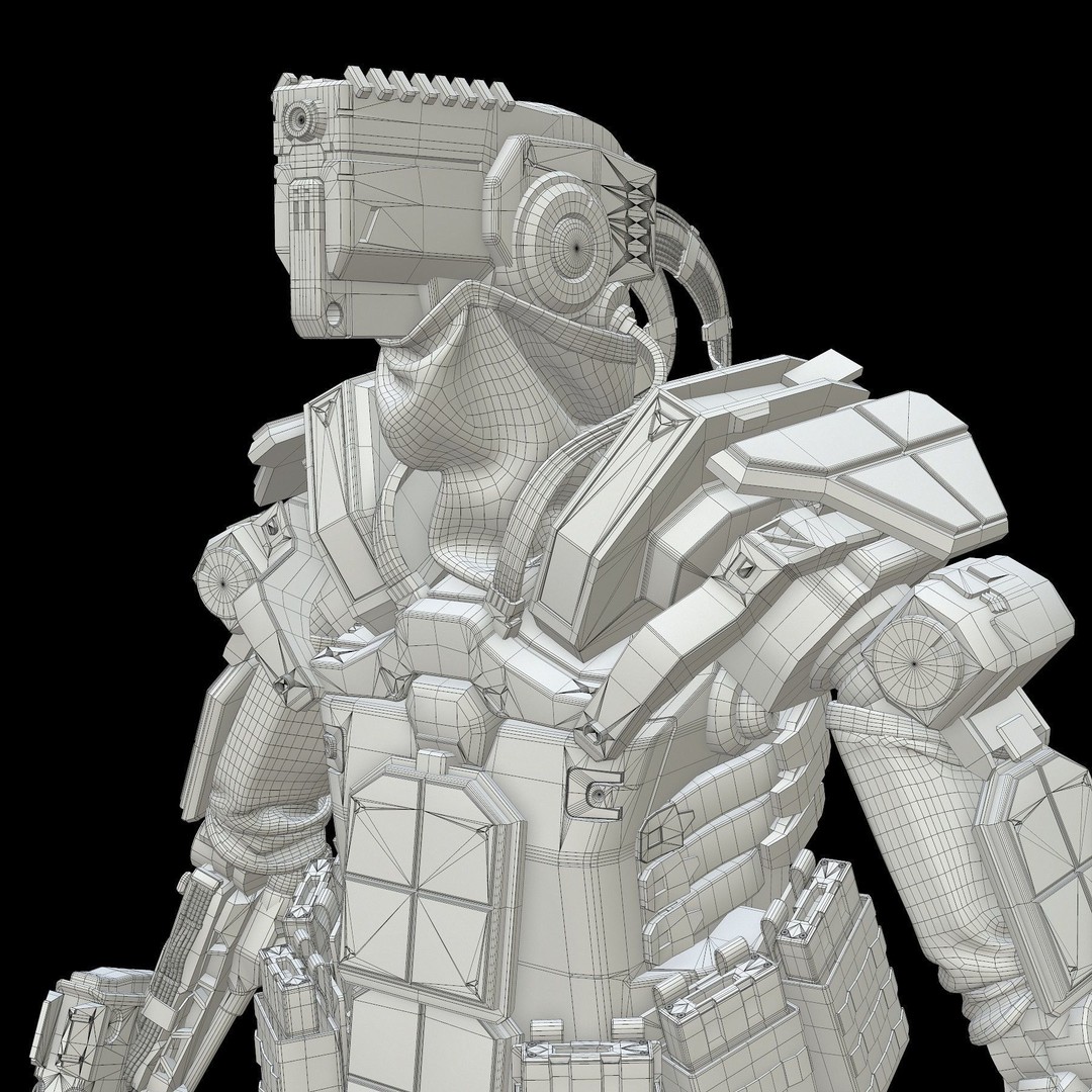 Robot Amak 3D Model – Low Poly Rigged Sci-Fi Character for Unity & Unreal - View 37