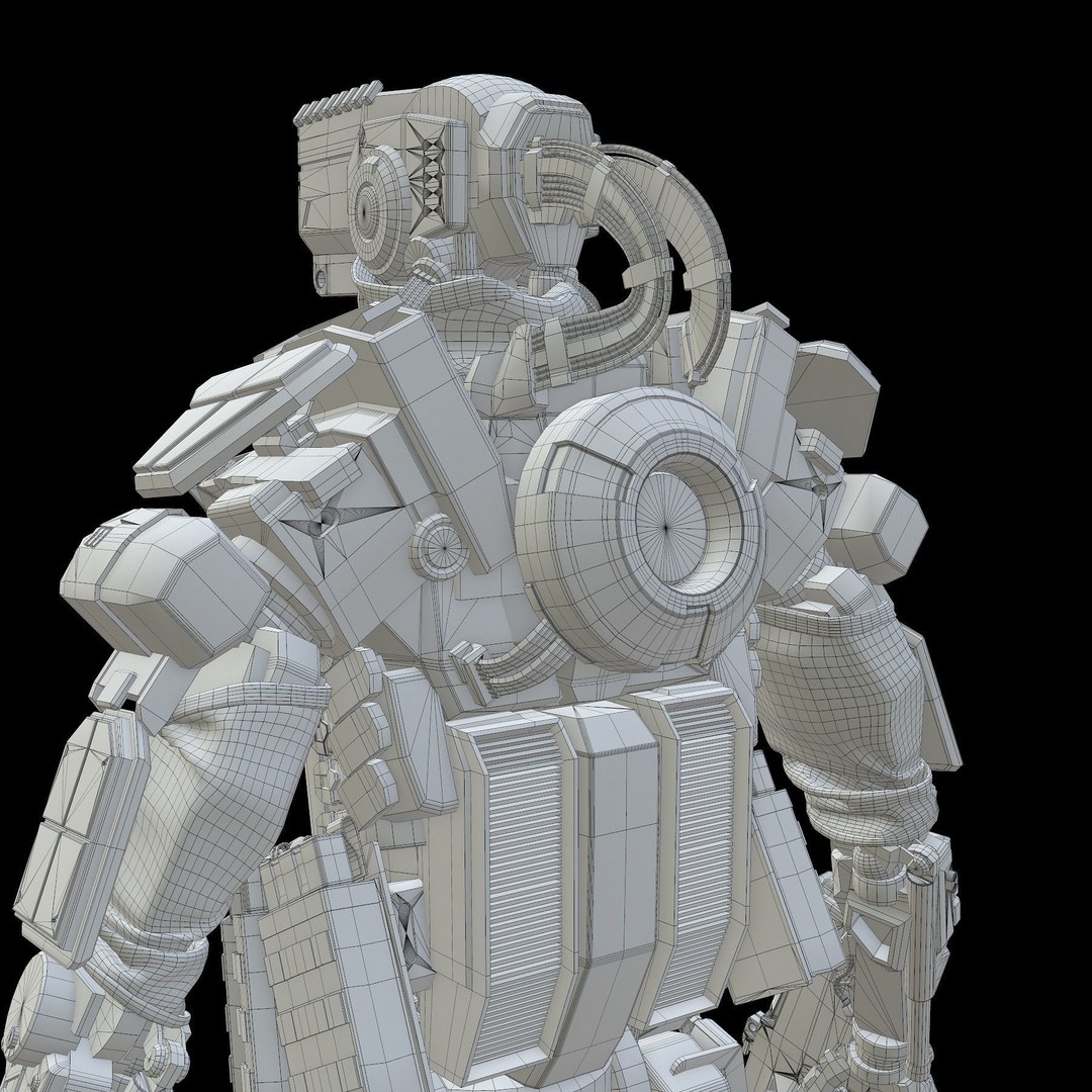 Robot Amak 3D Model – Low Poly Rigged Sci-Fi Character for Unity & Unreal - View 38