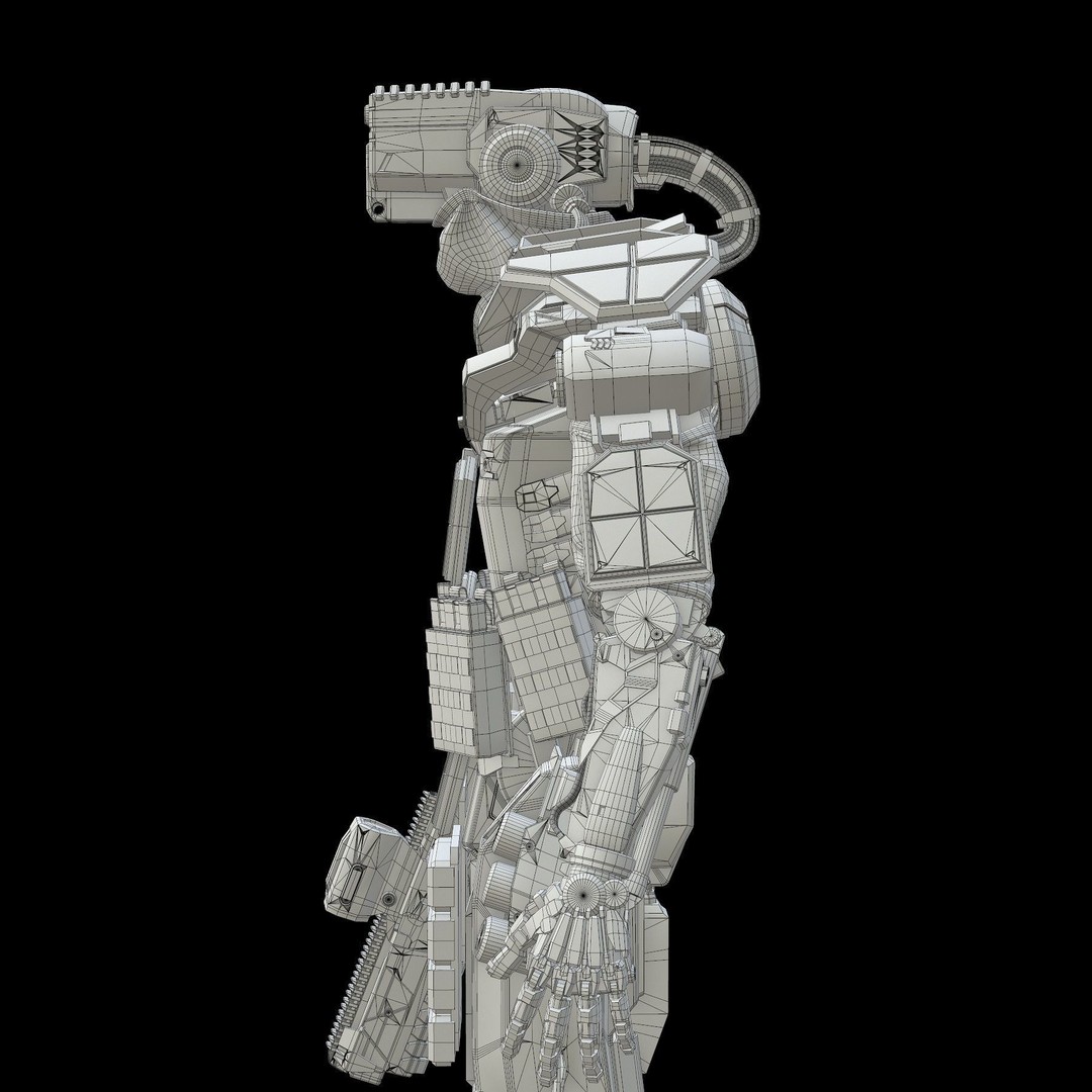 Robot Amak 3D Model – Low Poly Rigged Sci-Fi Character for Unity & Unreal - View 42