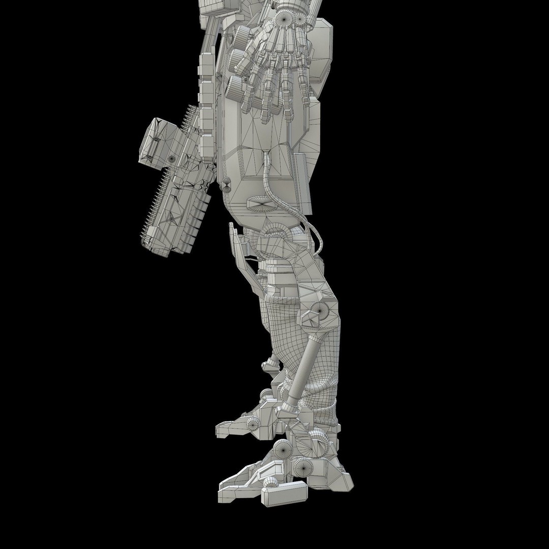 Robot Amak 3D Model – Low Poly Rigged Sci-Fi Character for Unity & Unreal - View 43