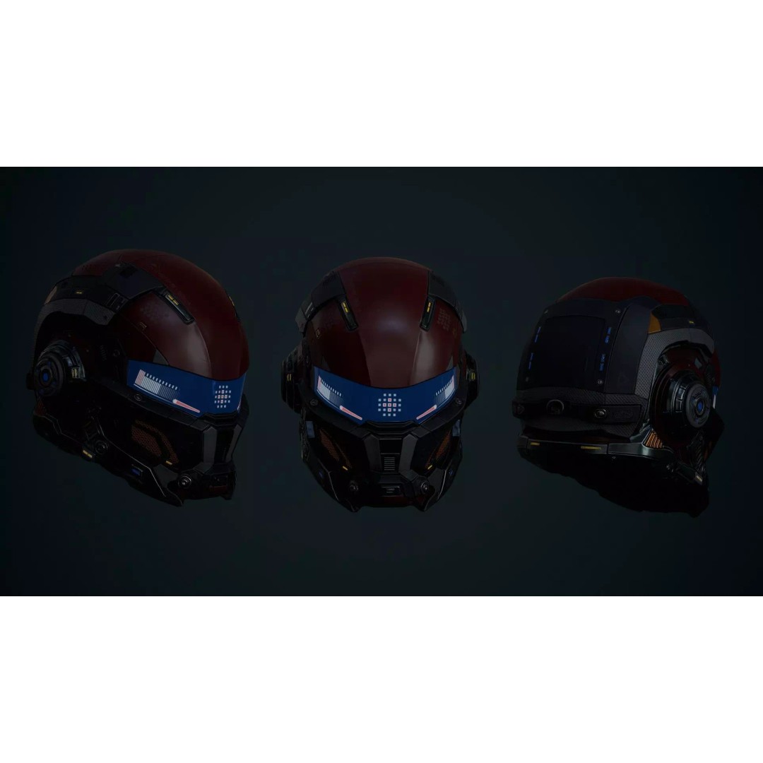 Sci-Fi Clothing 3D Model – Low-Poly Game Ready Outfit for MetaHumans - View 24