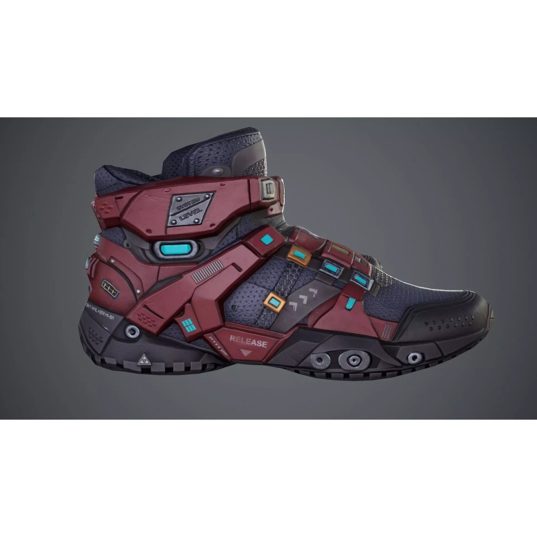 Sci-Fi Clothing 3D Model – Low-Poly Game Ready Outfit for MetaHumans - View 45