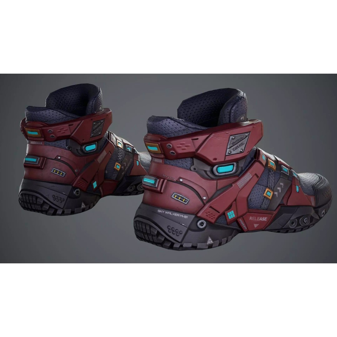 Sci-Fi Clothing 3D Model – Low-Poly Game Ready Outfit for MetaHumans - View 46